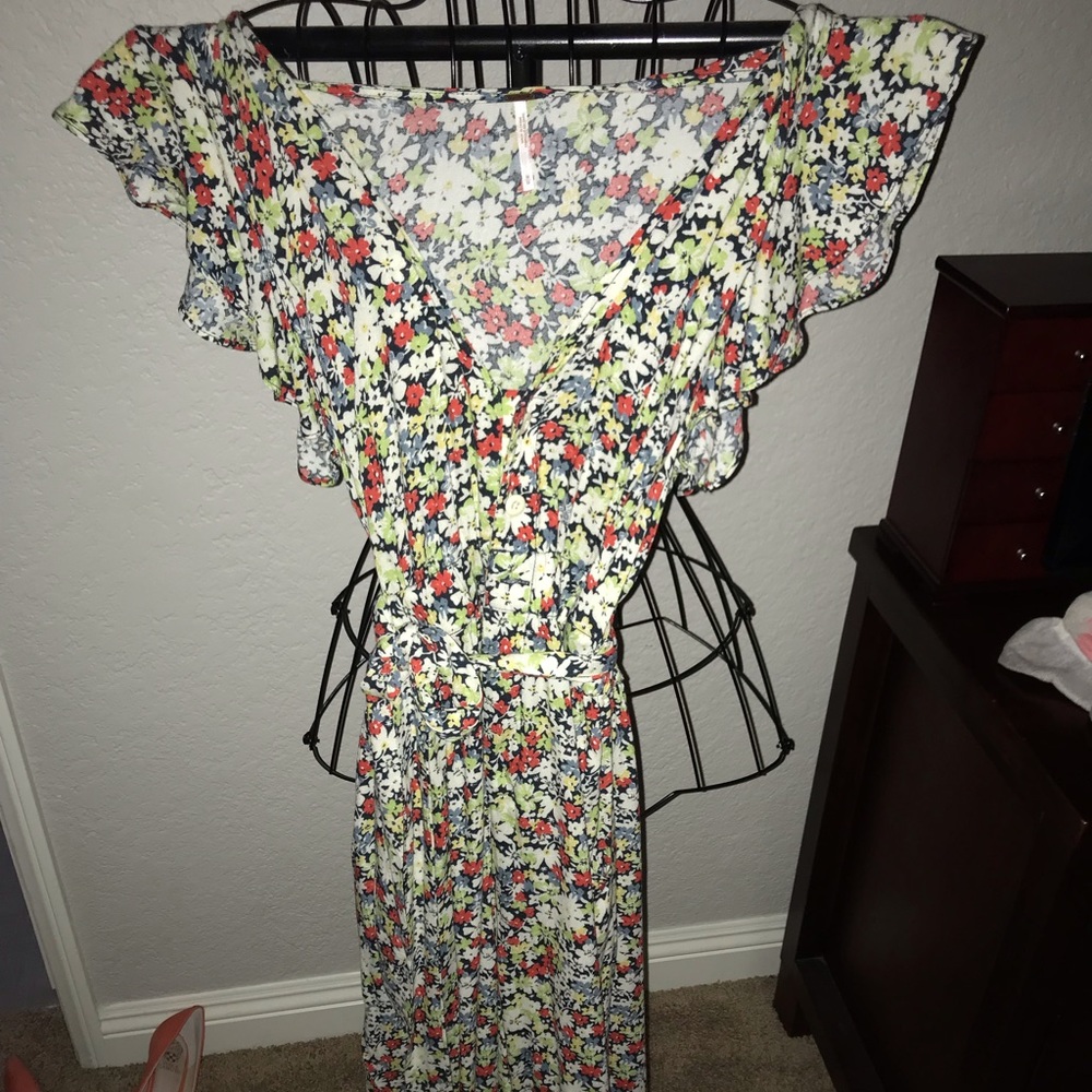 Free People Full Leg Floral Jumper